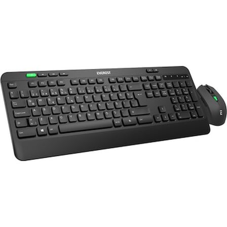 Siyah Kablosuz Multimedia Klavye ve Mouse Seti