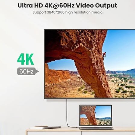 USB-C 100W Hızlı Şarj Kablosu, 1 m Uzunluk, Siyah Renk
