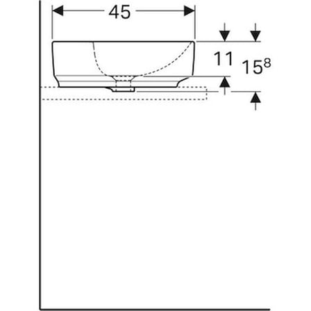 Dikdörtgen Lavabo, Batarya Banklı Model