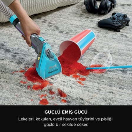 Pet Başlıklı Koltuk Yıkama Makinesi, Leke Çıkarma ve Temizleme