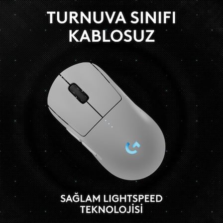 Logitech Pro 2 Lıghtspeed Hero 2 32K Dpı Sensör 500+ IPS Pc/mac Için Kablosuz Oyun Mouse'u,