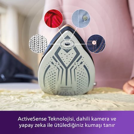 Philips 9000 Serisi Buhar Kazanlı Ütü, 750 g'a varan Şok Buhar, ActiveSense Teknolojisi, Hafif Ütü,