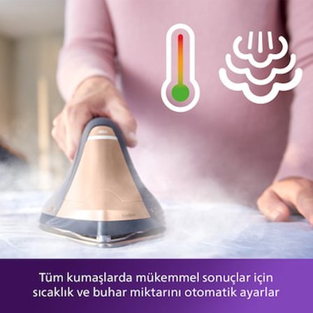 Philips 9000 Serisi Buhar Kazanlı Ütü, 750 g'a varan Şok Buhar, ActiveSense Teknolojisi, Hafif Ütü,
