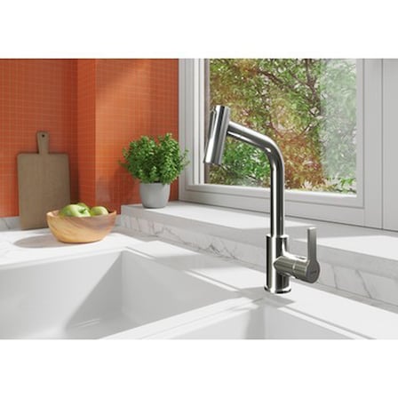 Artema Maestro A42146 Pull-Out Eviye Bataryası, 24 cm Yükseklik, 6 L/dk Akış Hızı,