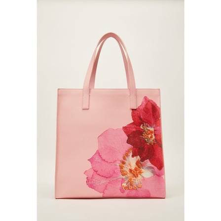 Pembe Floral Desenli Küçük Çanta ile Göz Alıcı Stil