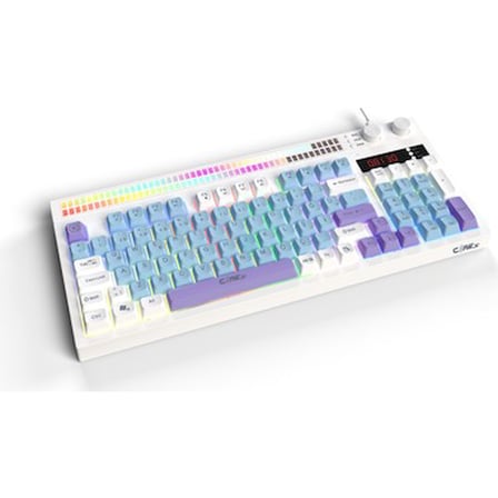 Çift LCD Ekranlı RGB Ses Kontrolcülü Membran Klavye, Fonksiyonel Tasarım