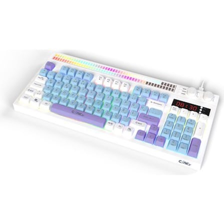 Çift LCD Ekranlı RGB Ses Kontrolcülü Membran Klavye, Fonksiyonel Tasarım