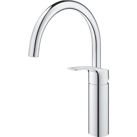 Grohe Tek Kumandalı Krom Eviye Bataryası 210 mm Yüksek Su Akışlı Tezgah Montajı İçin Modern Tasarım