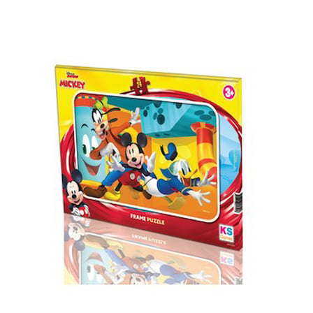 24 Parça Mickey Frame Puzzle ile Eğlenceli Oyun