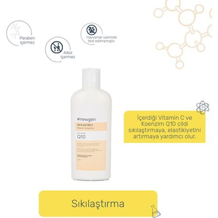 250 ml losyon, koenzim Q10 ve C vitamini ile cildinizi yeniler