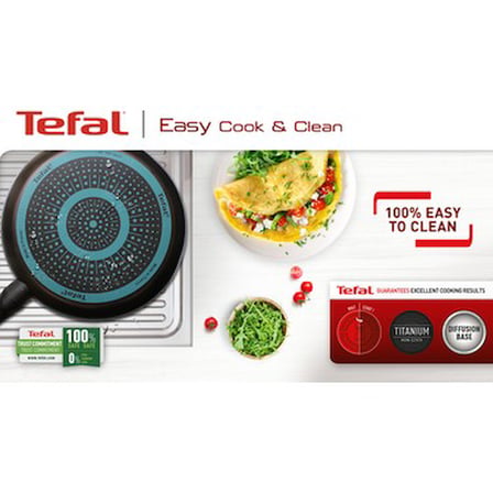 Tefal Titanyum 1X SimpleCook 26 Cm Difüzyon Tabanlı Tava -