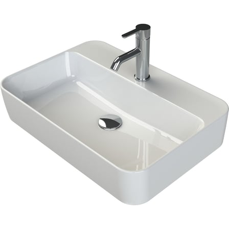 Mat Gri Lavabo, 60x42 cm ve Kullanışlı Tasarım