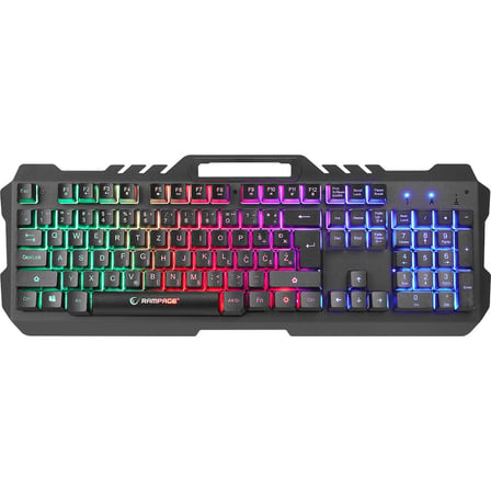 Rampage KB-R57 X-JAMMER Gökkuşağı Aydınlatmalı USB LC Layout Gaming Oyuncu