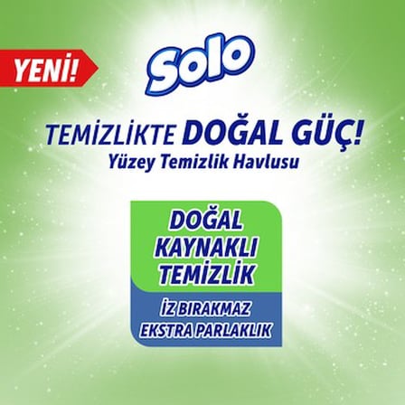 Doğal İçeriklerle Dolu Yüzey Temizlik Havlusu, 100 Adet