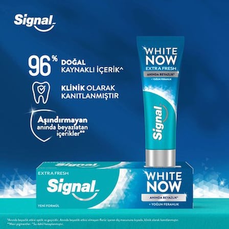 75 ml Anında Beyazlık Etkisi Olan Diş Macunu, Extra Fresh