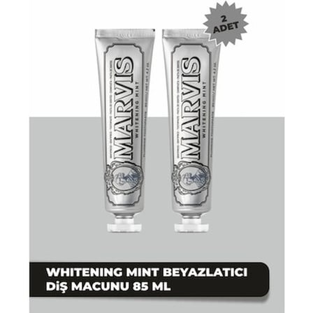 85 ml beyazlatıcı diş macunu, güçlü temizlik ve nane aroması ile