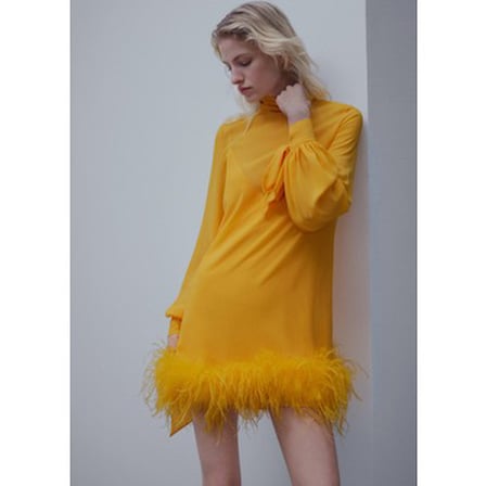 Mango Yarı Şeffaf Tüy