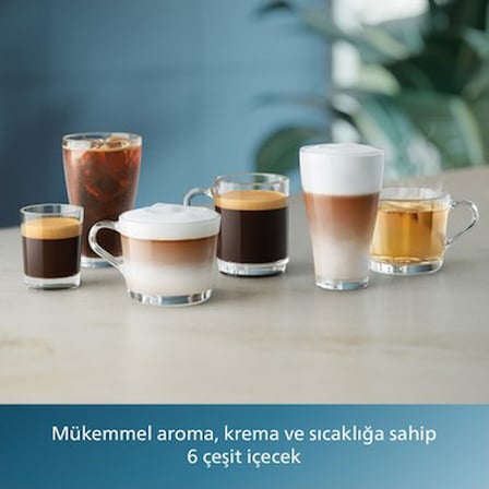 Tam Otomatik Espresso Makinesi, AquaClean Filtre ve 6 İçecek Seçeneği