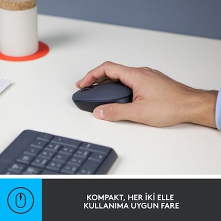 Logitech MK235 Kablosuz Q Klavye Mouse