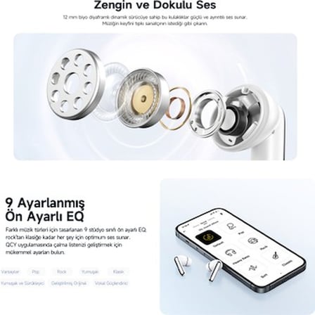 Mikrofonlu Bluetooth Kulaklık, 5.4 Teknolojisi ile Rahat Kullanım