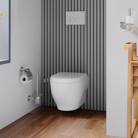 Kanalsız Asma Klozet ile Minimalist Banyo Tasarımı