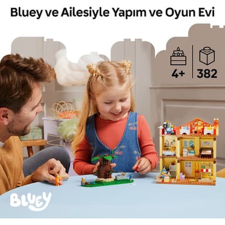 Bluey’nin Aile Evi Yapım Seti, 4 Yaş ve Üzeri için Eğlenceli