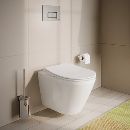 Beyaz Duroplast Klozet Kapağı ile Modern ve Şık Kullanım