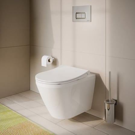 Beyaz Duroplast Klozet Kapağı ile Modern ve Şık Kullanım