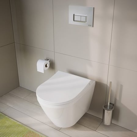 Beyaz Duroplast Klozet Kapağı ile Modern ve Şık Kullanım