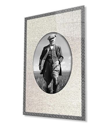 Atatürk Cam Tablo 4 mm Dayanıklı Temperli Cam
