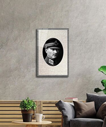 Atatürk Cam Tablo 4 mm Dayanıklı Temperli Cam