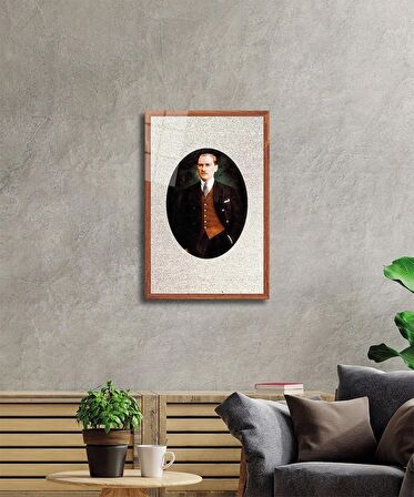 Atatürk Cam Tablo 4 mm Dayanıklı Temperli Cam