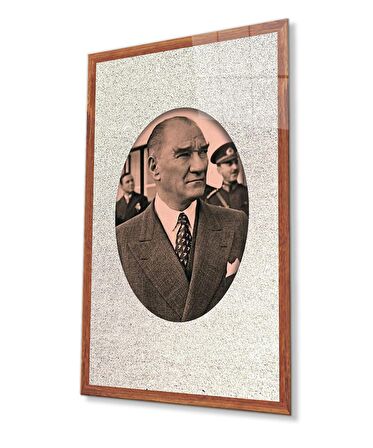 Atatürk Cam Tablo 4 mm Dayanıklı Temperli Cam