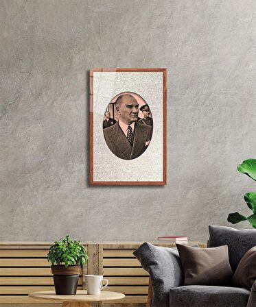 Atatürk Cam Tablo 4 mm Dayanıklı Temperli Cam