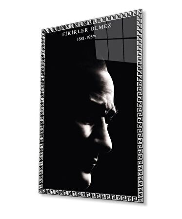 Atatürk Cam Tablo 4 mm Dayanıklı Temperli Cam