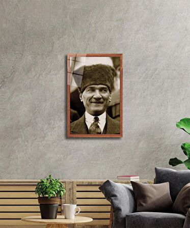 Atatürk Cam Tablo 4 mm Dayanıklı Temperli Cam
