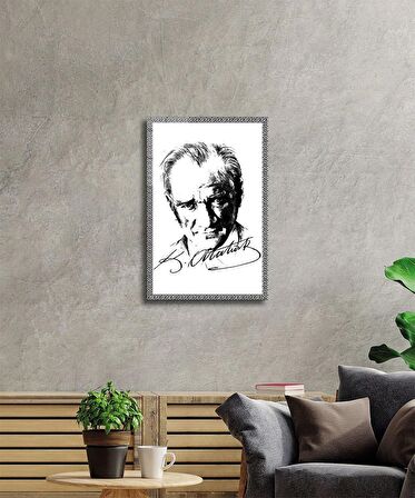 Atatürk Cam Tablo 4 mm Dayanıklı Temperli Cam