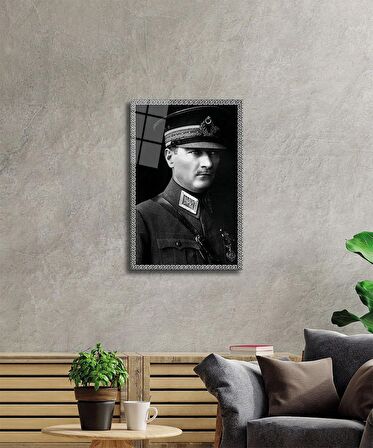 Atatürk Cam Tablo 4 mm Dayanıklı Temperli Cam