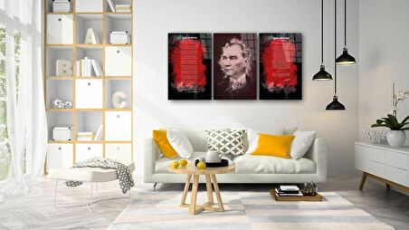 Atatürk - İstiklal Marşı - Gençliğe Hitabe2 (Toplam 3 parça) TABLO