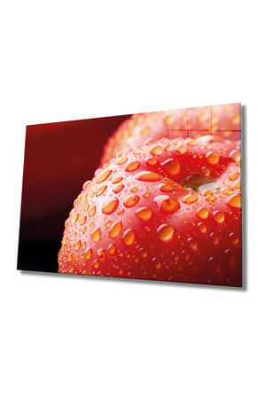 Meyveler Cam Tablo 4mm Dayanıklı Temperli Cam