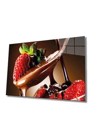 Meyveler Cam Tablo 4mm Dayanıklı Temperli Cam