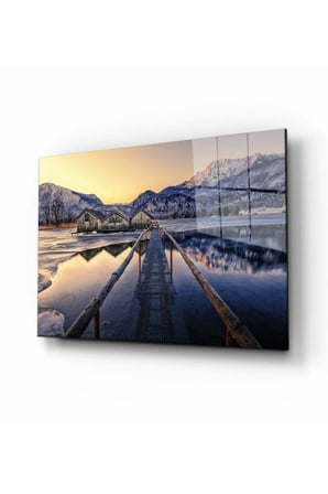 Doğa Manzara Cam Tablo 4mm Dayanıklı Temperli Cam
