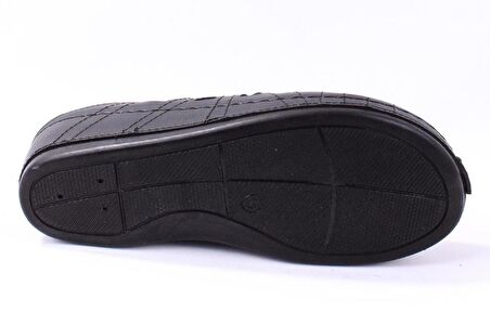 Dagoster DZA37-1801 Siyah Günlük Ortopedik Burun Kapalı Kadın Terlik