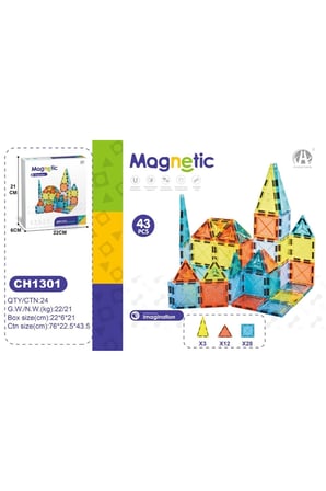 Magnetic Imagination - 43 Parça Yaratıcı Manyetik Yapım Seti