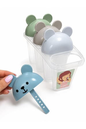 Snowy Bear Dondurma Kalıbı 4’lü BPA Free Ev Yapımı Dondurma ve Buz Kalıbı