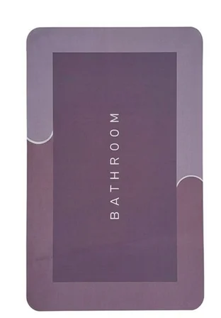 Sihirli Banyo Paspası 38x58 cm - Süper Su Emici, Kaydırmaz ve Hızlı Kuruyan Dikdörtgen