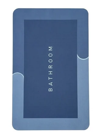 Sihirli Banyo Paspası 38x58 cm - Süper Su Emici, Kaydırmaz ve Hızlı Kuruyan Dikdörtgen