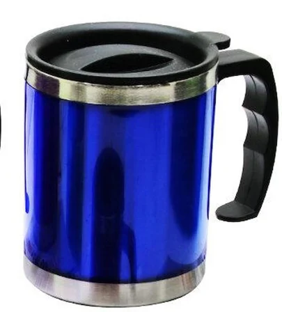 Paslanmaz Çelik Metal Termos Kupa Bardak 450 ml Turuncu