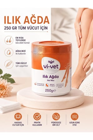 Vi-Vet 250 gr Tüm Vücut Ilık Ağda - En Kısa Tüylerde Etkili Pratik Formül