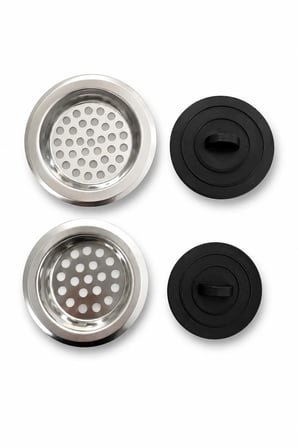 4 Parça Lavabo Süzgeç ve Tıpa Seti Paslanmaz Çelik Mutfak Banyo Gider Süzgeci Gider Kapağı